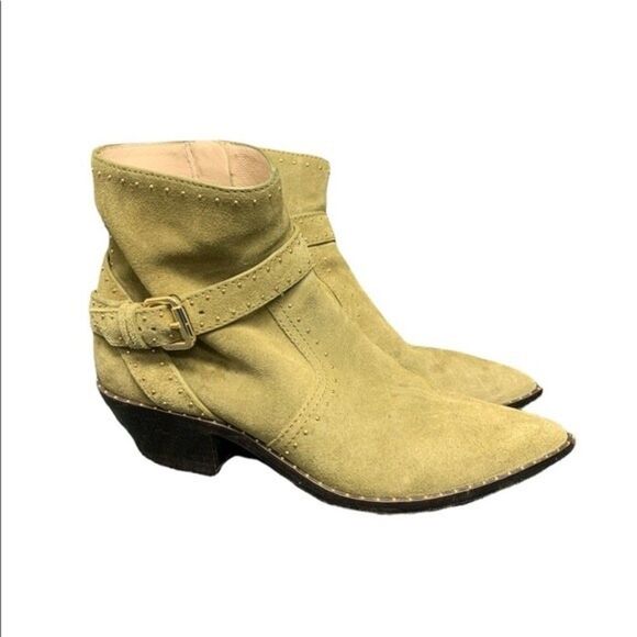 Loeffler Randall Joni Green Studded Ankle Boots - Picture 1 of 5
